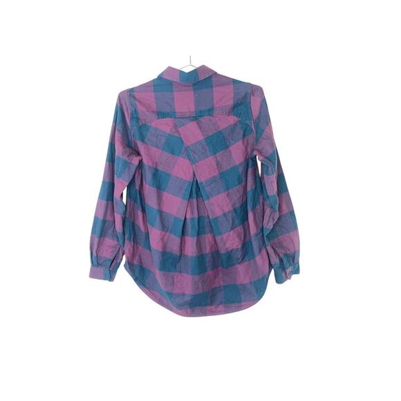 Lululemon Full Day Ahead Flannel Button Down Shirt SZ 4 - Picture 3 of 14